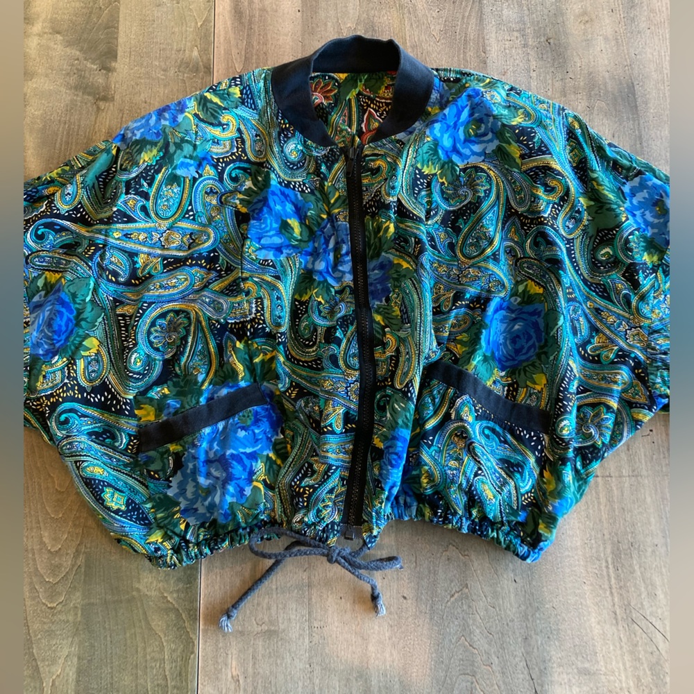 Vintage Northern Style reversible crop jacket